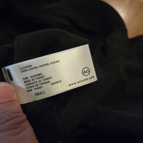 AG Cupro Strapless Midi Dress Black Size Small - Picture 7 of 12